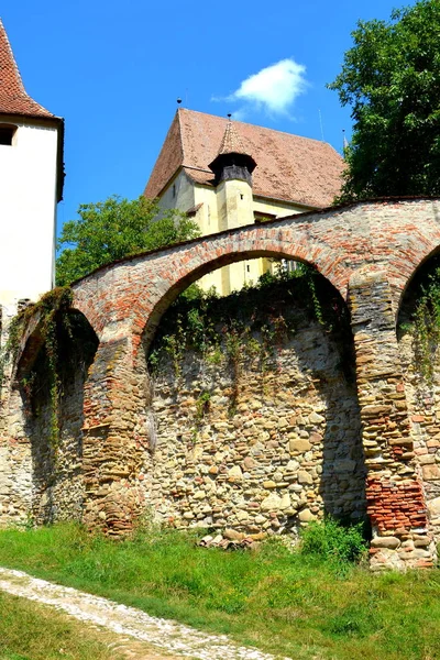 Iglesia medieval fortificada de Saxon Biertan, Transilvania . — Foto de Stock