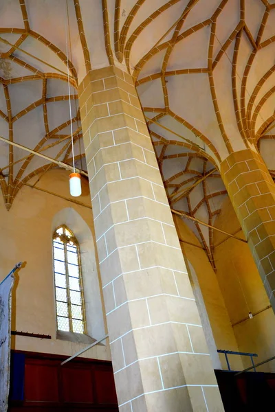 Iglesia medieval fortificada de Saxon Biertan, Transilvania . — Foto de Stock