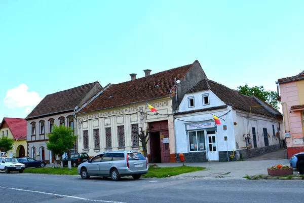 Typical Urban landscape in the city Rupea, Reps, Transylvania — Stock Photo, Image