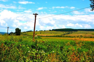 Transilvanya, Romanya ovalarında tipik kırsal manzara