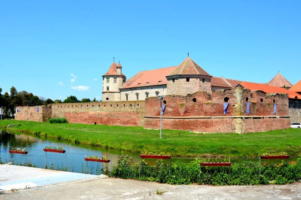 오래 된 중세 요새 도시 Fagaras, Transylvania, 루마니아 — 스톡 사진