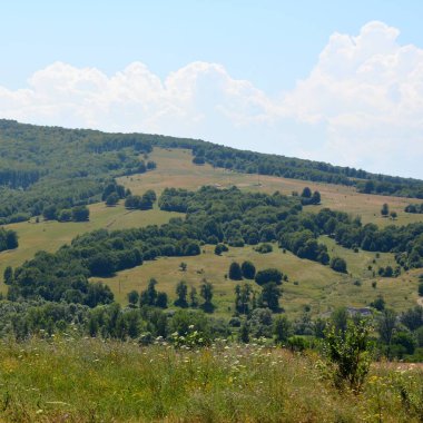 Transilvanya, Romanya ovalarında tipik kırsal manzara
