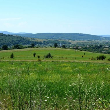 Transilvanya, Romanya ovalarında tipik kırsal manzara