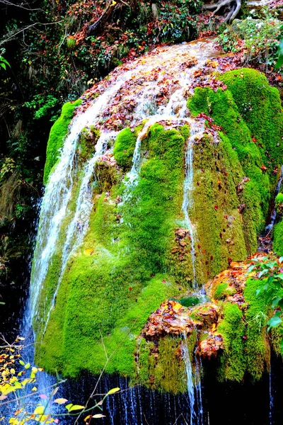 Cascada Bigar Banat Transilvania Paisaje Rural Típico Las Llanuras Transilvania —  Fotos de Stock