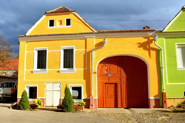 Paysage Rural Typique Maisons Campagne Garbova Transylvanie Roumanie Colonie Été — Photo