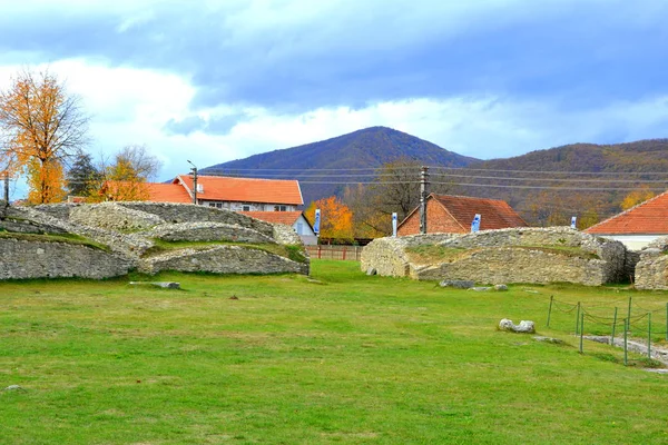 Ερείπια Του Παλαιού Ρωμαϊκού Φρουρίου Στη Σαρμισεγκέτουσα Regia Ρουμανία Πριν — Φωτογραφία Αρχείου
