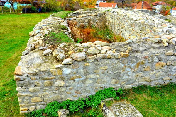 Ruinen Der Alten Römischen Festung Sarmisegetusa Regia Rumänien Vor Zweitausend — Stockfoto
