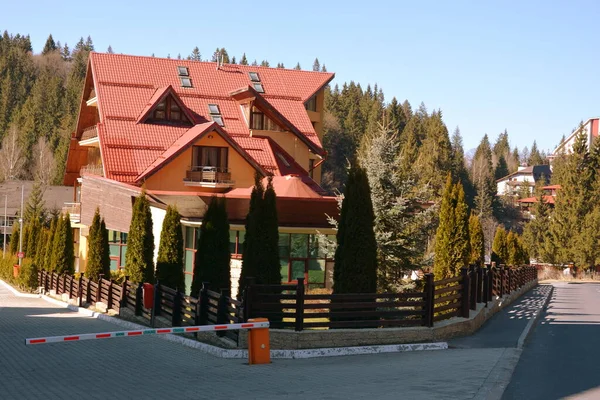 Stasiun Wisata Dan Musim Dingin Poiana Brasov Dari Brasov Sebuah — Stok Foto