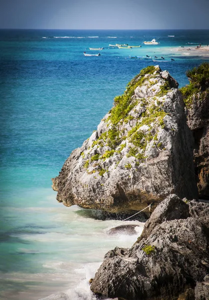 Rocks Caribbean Sea — Stock Photo, Image