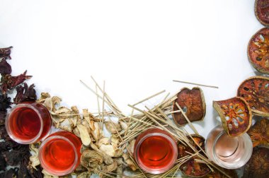 Çay ve çay için Kuru otlar