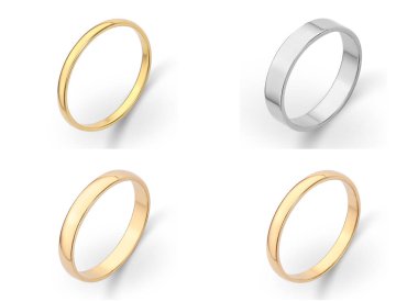 Alyanslar beyaz arkaplanda