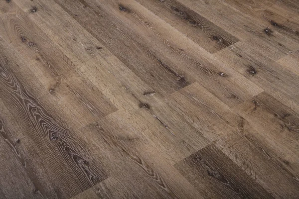 Nové dubové parkety, dřevěné podlahy textury — Stock fotografie