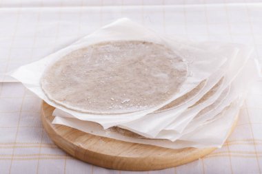 Ev yapımı taze buğday unu Chapathi, ev yapımı taze sıcak Çapati.