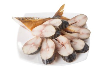 Taze çiğ ton balığı steaks.isolated beyaz arka plan, yukarıdaki görünümünden, yakın çekim