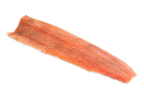 Čerstvé syrové ryby tuňák steaks.isolated na bílém pozadí, pohled shora, detail — Stock fotografie