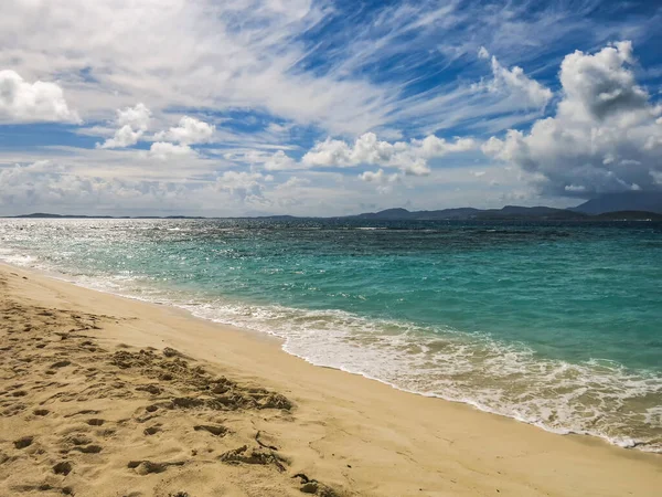 Une Vue Imprenable Sur Une Grande Plage Porto Rico Pour — Photo