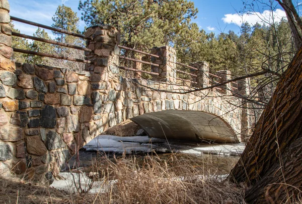 Úžasný Starý Prázdný Kamenný Most Zadní Části Colorada — Stock fotografie