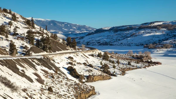 Vacker Utsikt Över Den Vackra Landsbygden Colorado Vintermånaderna — Stockfoto