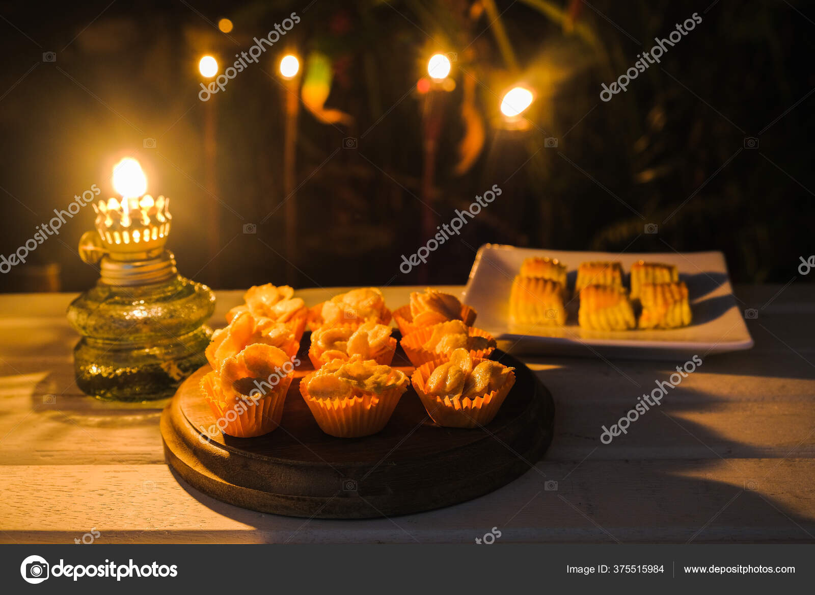 Closeup Traditional Snack Hari Raya Aidilfitri Malaysia Called Kuih Tart Stock Photo Image By C Azamiadiputera 375515984