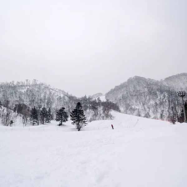 Snowy Mountain on the spot — Stock Photo, Image