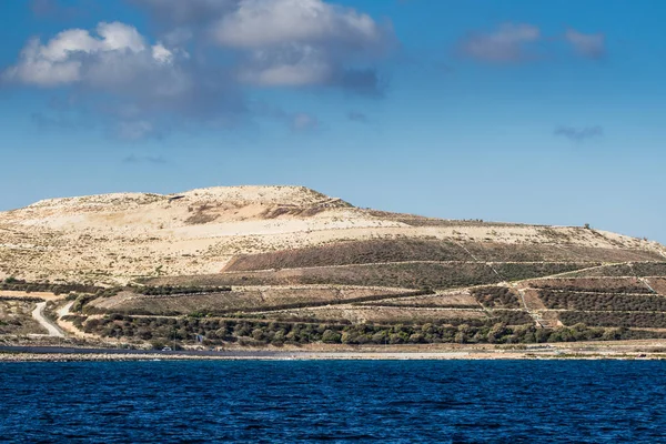 Мальтійська Узбережжя Краєвид Сонячний День — стокове фото