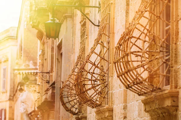 Vista Las Calles Medievales Mdina Isla Malta — Foto de Stock