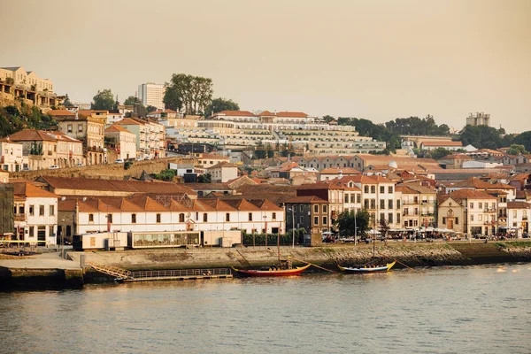 Veduta Del Paesaggio Urbano Oporto Delle Fabbriche Vino Porto — Foto Stock