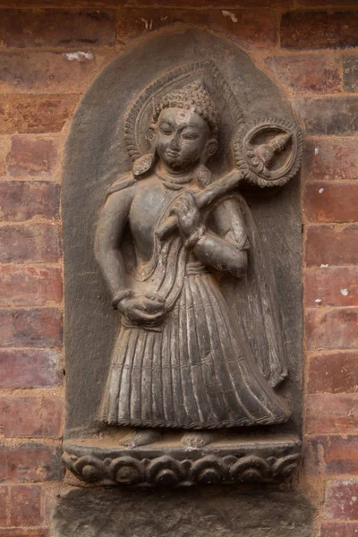ヒンズー教の女神の彫刻家 — ストック写真
