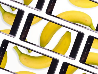 Birden çok akıllı telefon ekran 