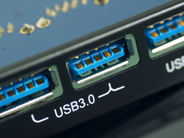 Macro de USB — Fotografia de Stock
