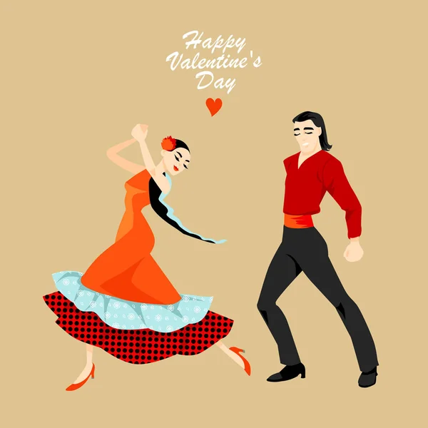 Par dansar tango — Stock vektor