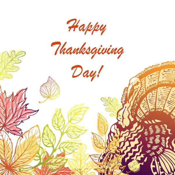 Postcard for Thanksgiving Day. — Stock Vector