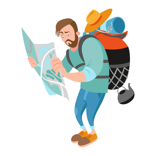 Потерянный парень с картой
. 