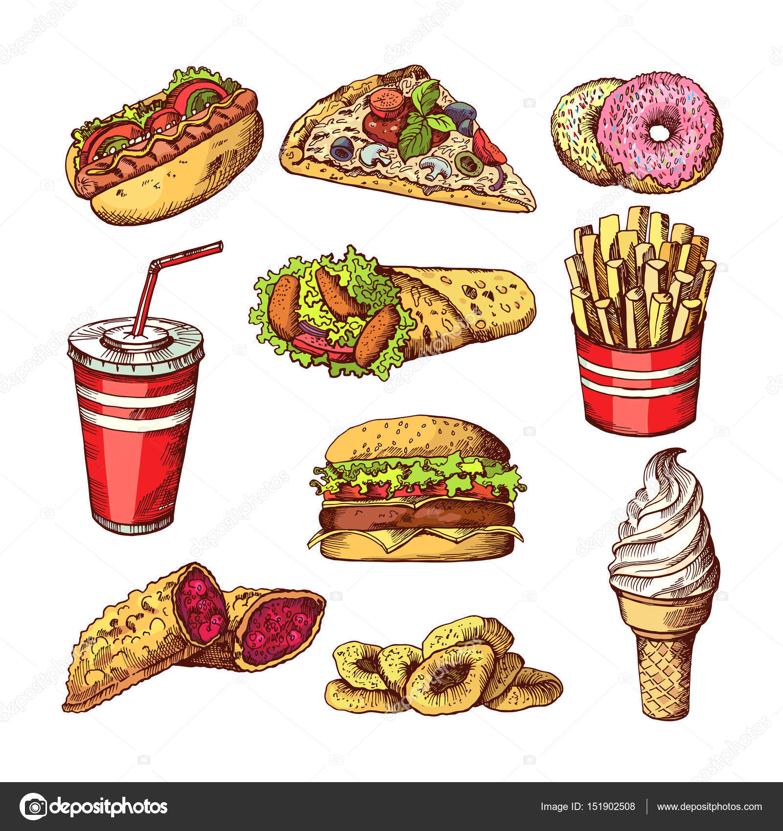 ファーストフードイラストストックベクター ロイヤリティフリーファーストフードイラストイラスト Depositphotos ファーストフードイラストストックベクター ロイヤリティフリーファーストフードイラストイラスト Depositphotos