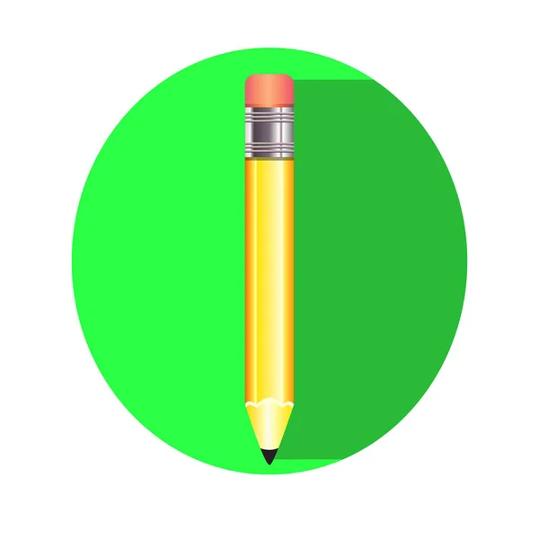 Simple pencil icon, vector illustration — Stock Vector