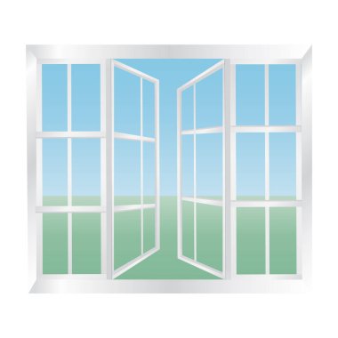 camlı pencere kutsal kişilerin resmi, vektör çizim