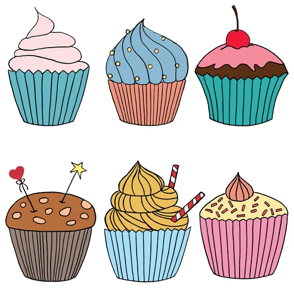 Illustration vectorielle de cupcake — Photo