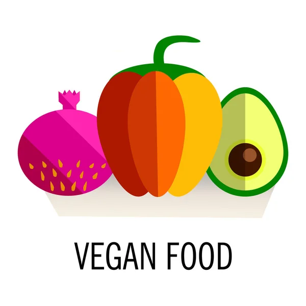 Banner Modelo Panfleto Com Frutas Legumes Orgânicos Ilustração Conceitual Alimentos — Vetor de Stock