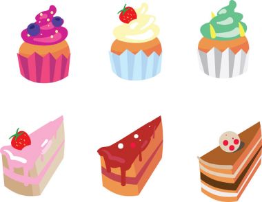 lezzetli kek kümesi