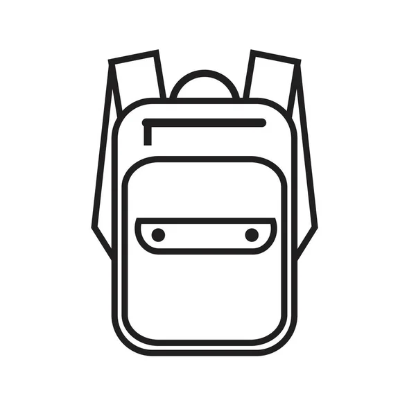 Icono simple con una mochila — Vector de stock