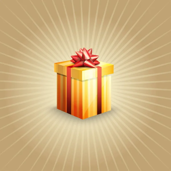 Illustration d'une boîte cadeau — Image vectorielle