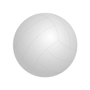 Topu voleybol oynamak için. Vektör çizim. Beyaz arka plan üzerinde izole