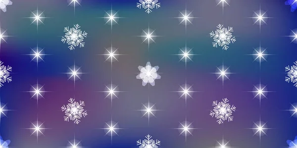 Fond vectoriel vif avec flocons de neige — Image vectorielle