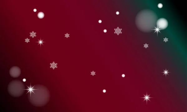 Fondo vector de Navidad con copos de nieve blancos — Vector de stock