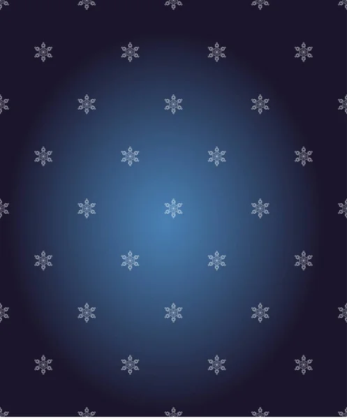 Vektornahtloses Muster mit Schneeflocken. Winterlicher Hintergrund — Stockvektor