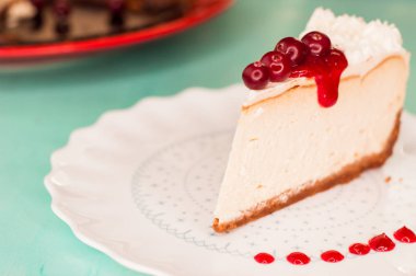 Cheesecake ile kızılcık