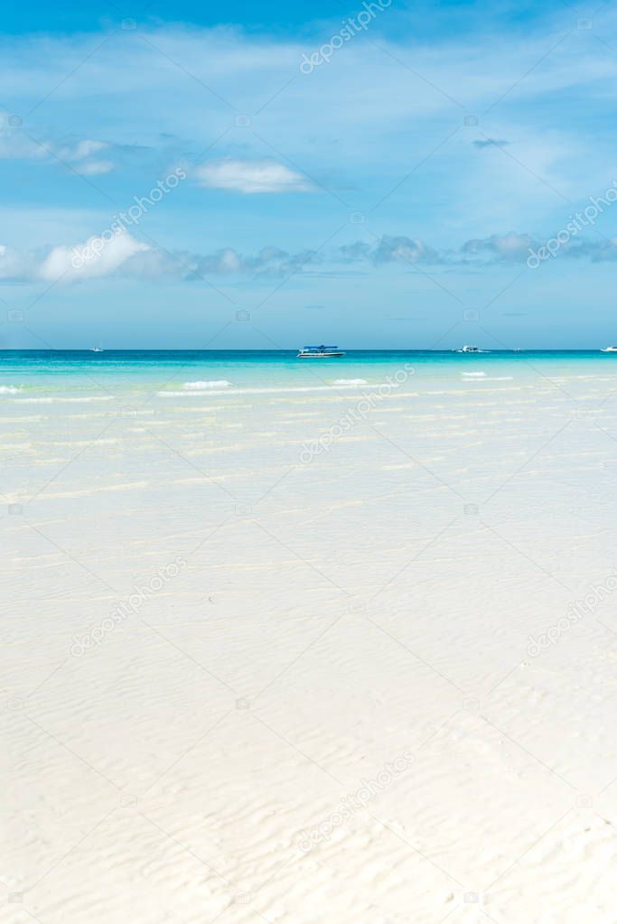 Sand beach at Boracay, Philippines