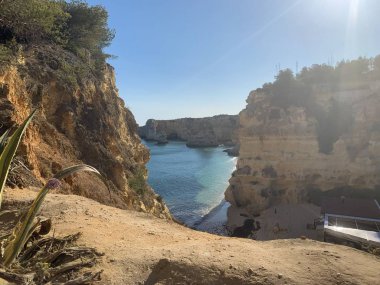 Praia da Rocha in Portimao, Algarve region, Portekiz
