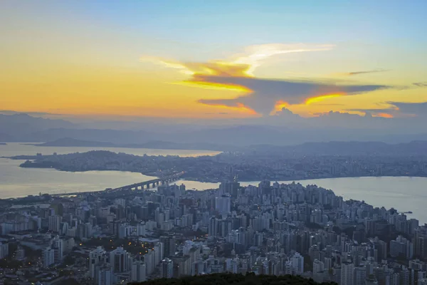 Vista Aerea Florianopolis Santa Catarina Brasile — Foto Stock