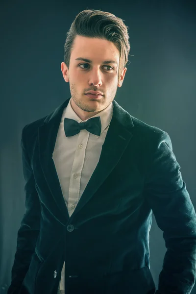 Young businessman with bow tie — Stock Photo, Image